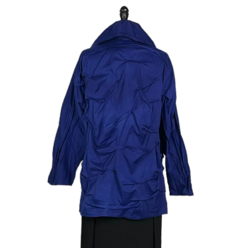 HEAVY VOILE WAVY TUCK COCOON JACKET