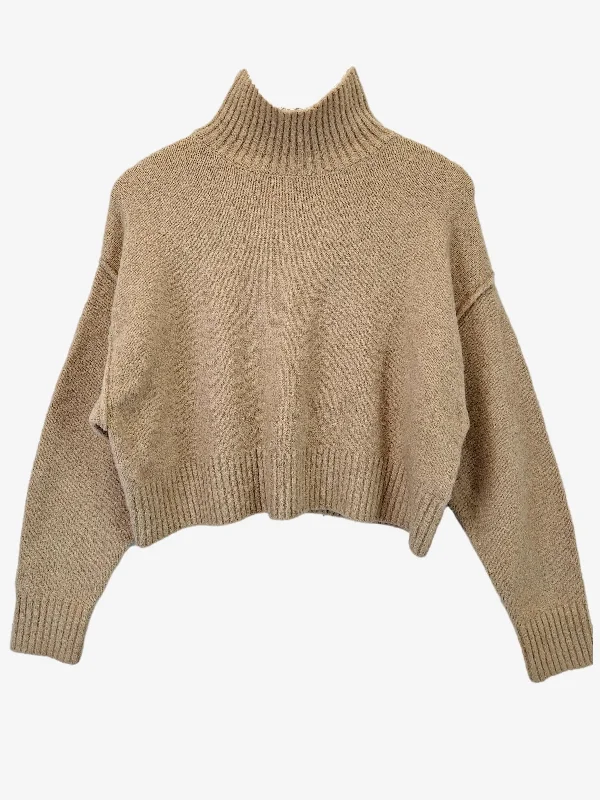 Dissh Cosy Latte Cropped Jumper Size XS