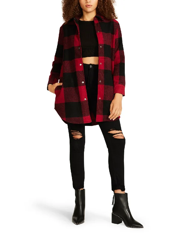 ELDRIDGE PLAID COAT RED - SM REBOOTED