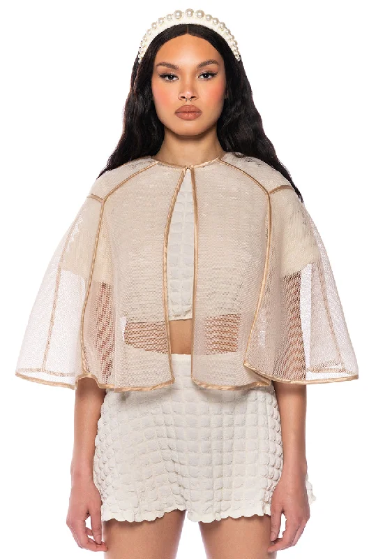 FIT FOR A QUEEN MESH CAPE