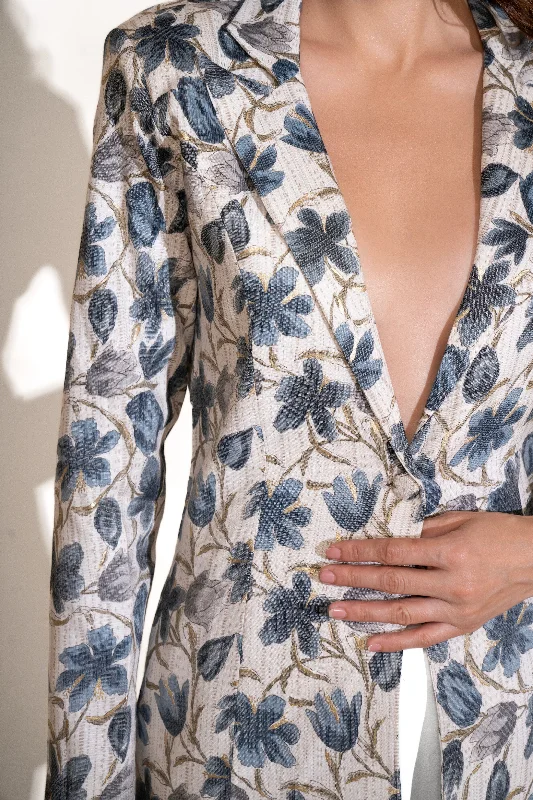 Floral Printed Blazer