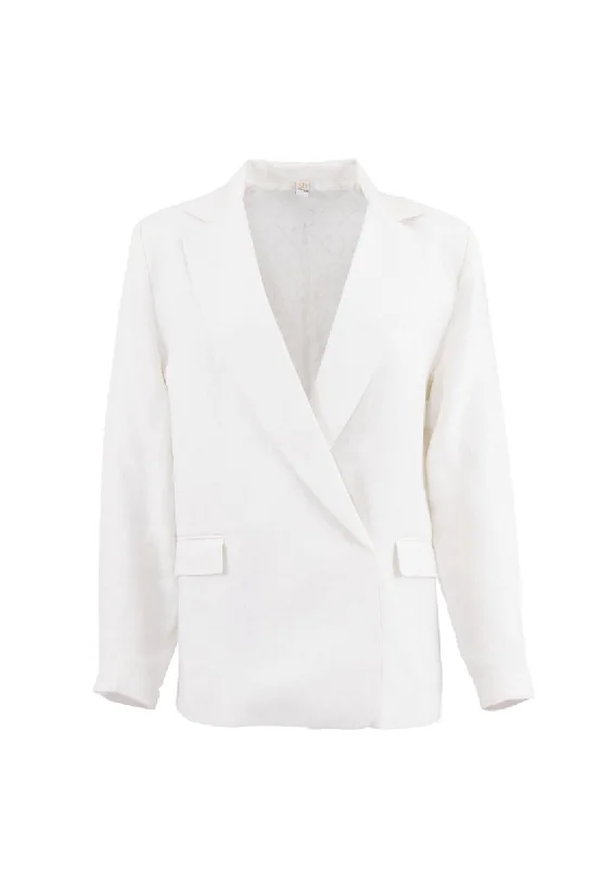 Havana Oversized Blazer White