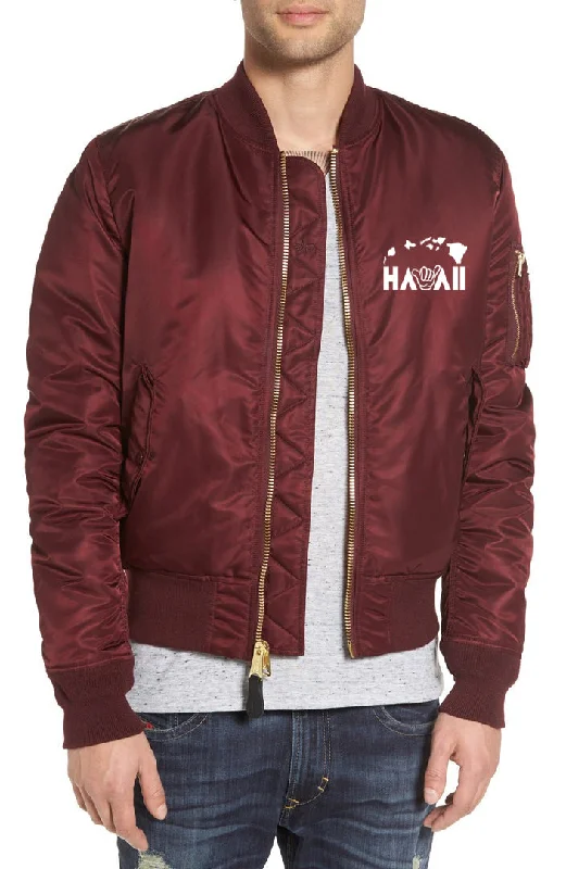 Hawaii Shaka HI Bomber Mens Jacket