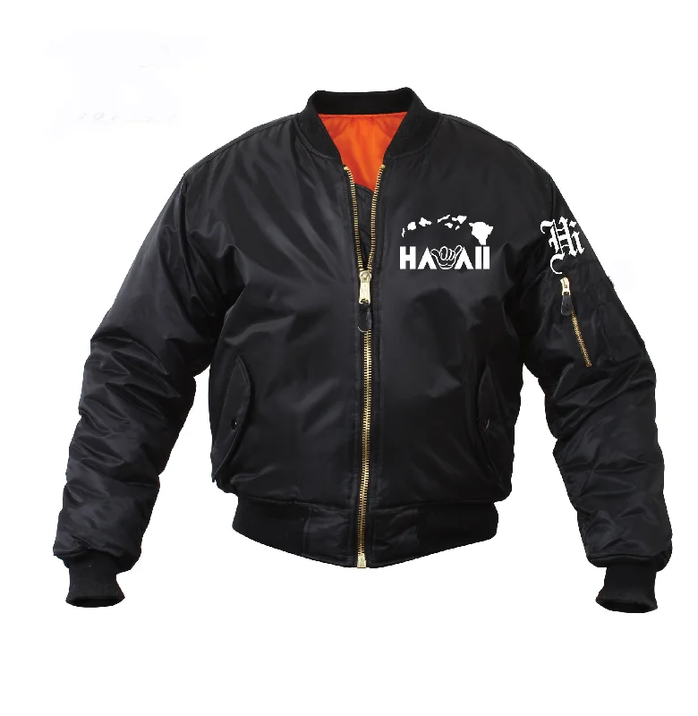 Hawaii Shaka  Islander Bomber Mens Jacket