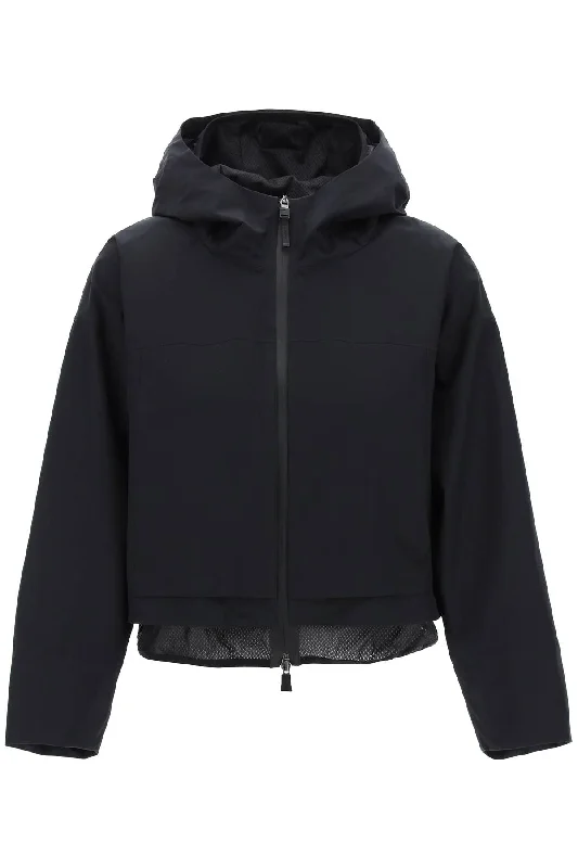 Herno laminar hooded paclite jacket in GI00078DL 11124 NERO