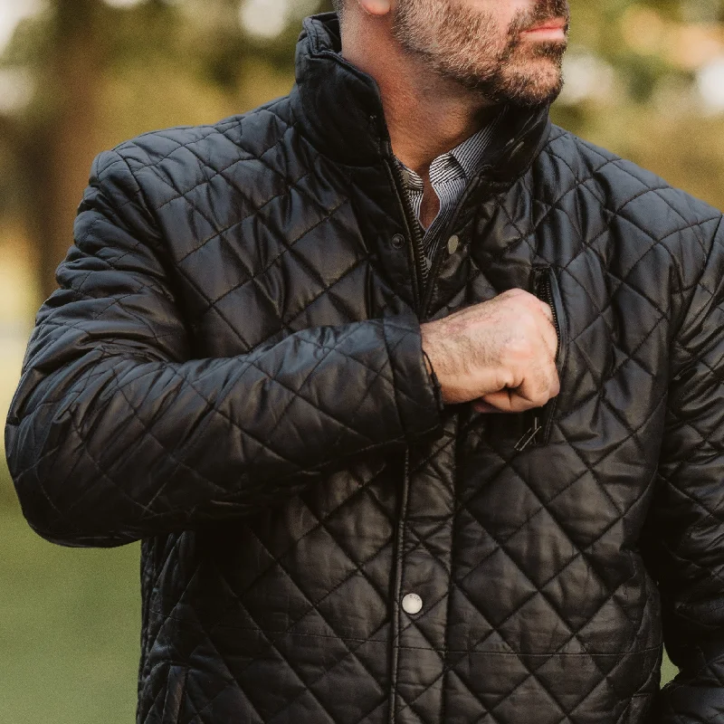 Limited Edition Highlands Quilted Leather Jacket | Black