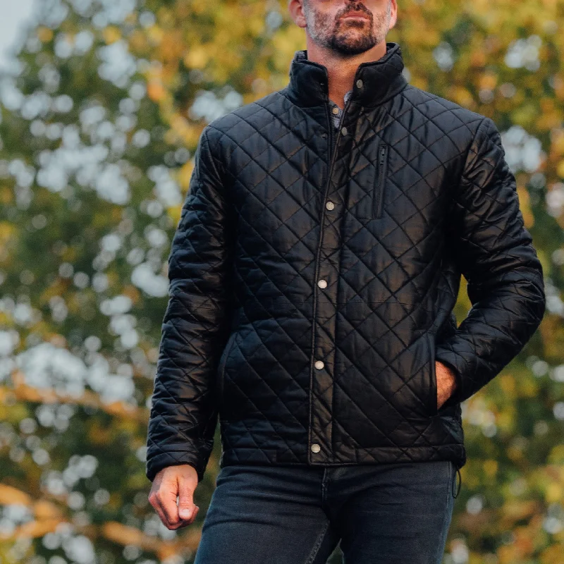 Limited Edition Highlands Quilted Leather Jacket | Black