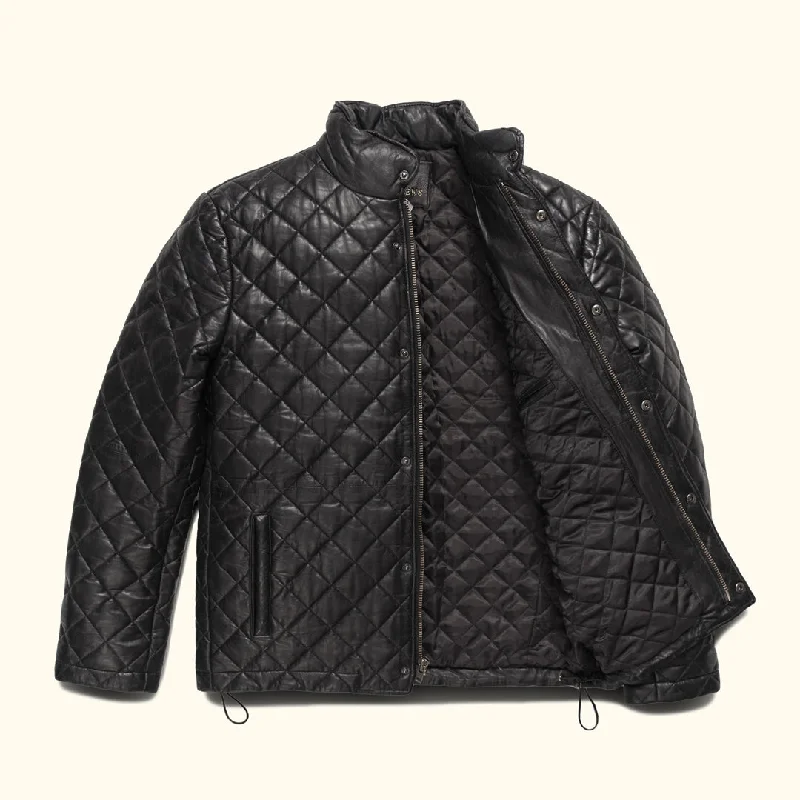 Limited Edition Highlands Quilted Leather Jacket | Black