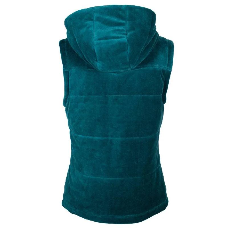 ""Hooey Ladies Hooded Vest"" Teal