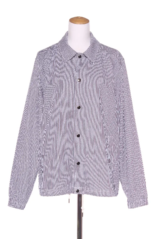 HUFFER - Stripe cotton button up jacket! 14