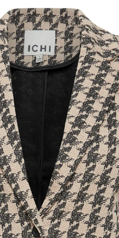 Ichi Houndstooth Ponte Blazer