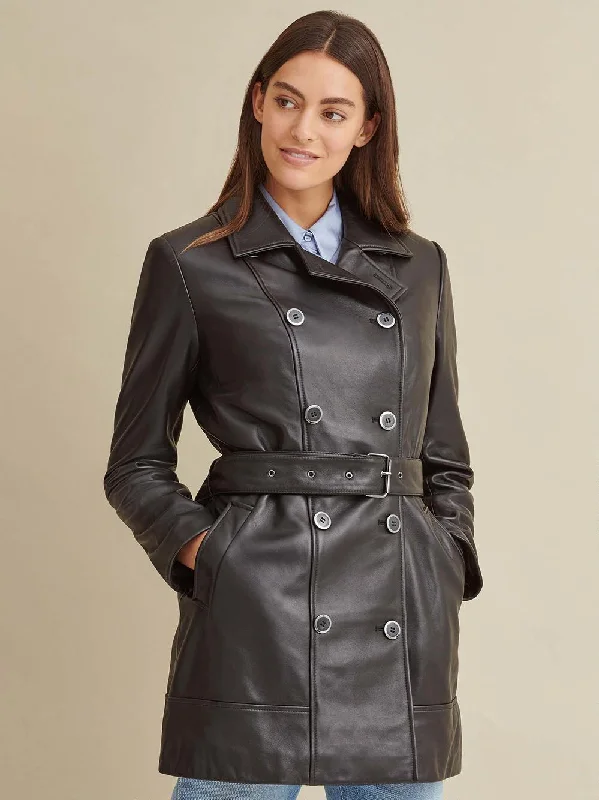 Isabel Thinsulate Leather Trench