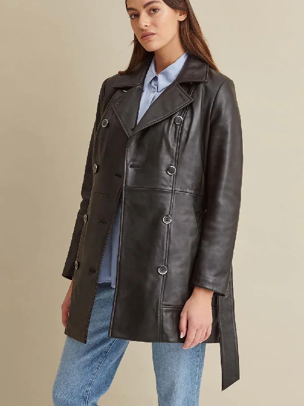 Isabel Thinsulate Leather Trench