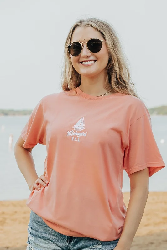 Lakegirl Ringspun Short Sleeve in Melon