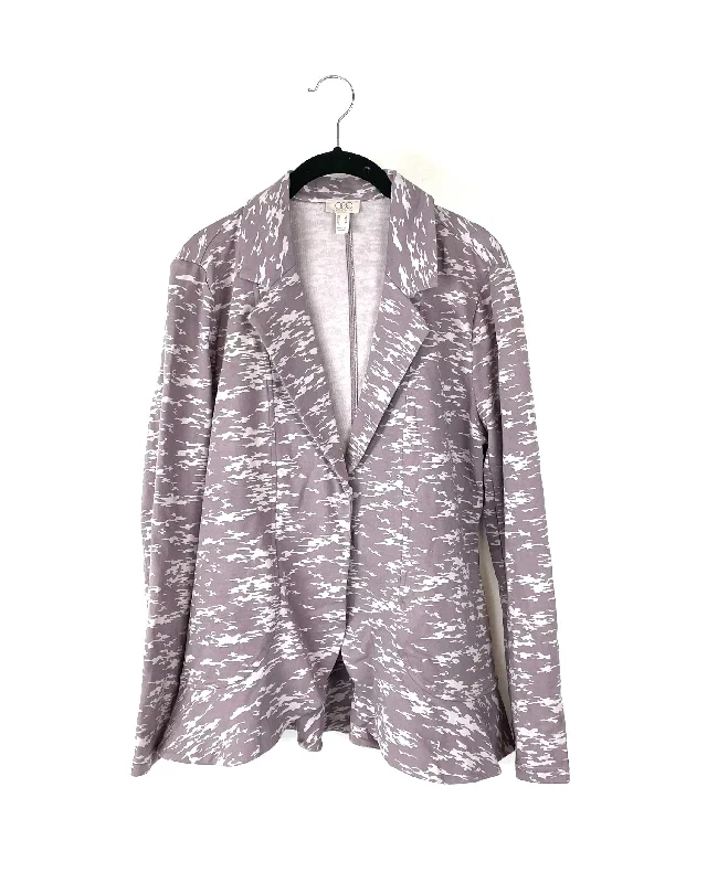 Purple Camo Blazer - Size 6-8