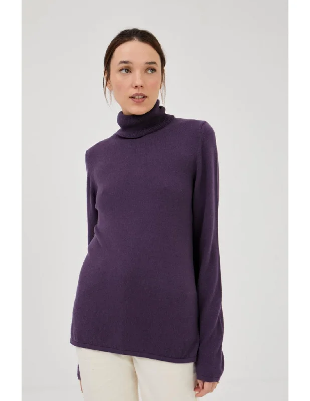 Long and Cozy Jumper: Eggplant