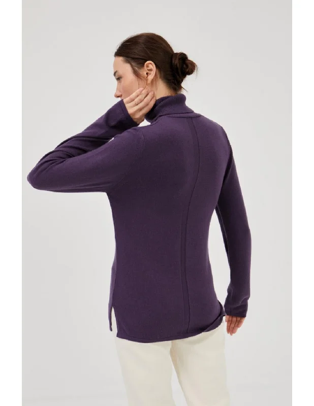 Long and Cozy Jumper: Eggplant