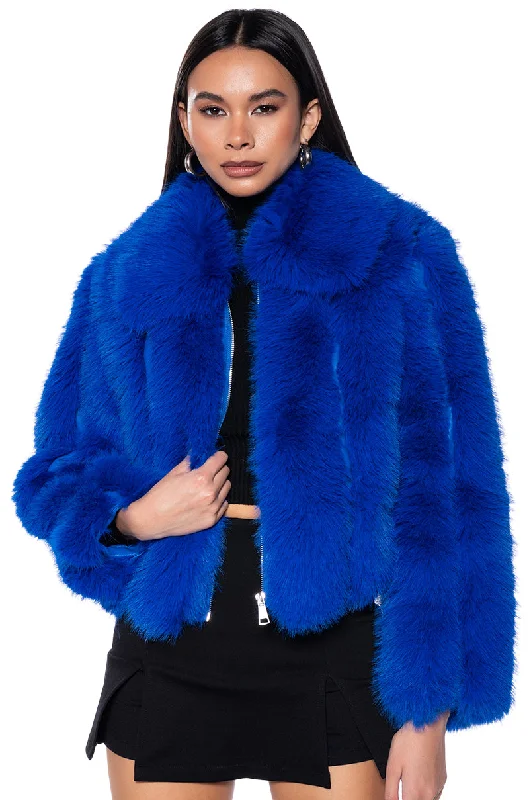 MARS GIRL FAUX FUR JACKET