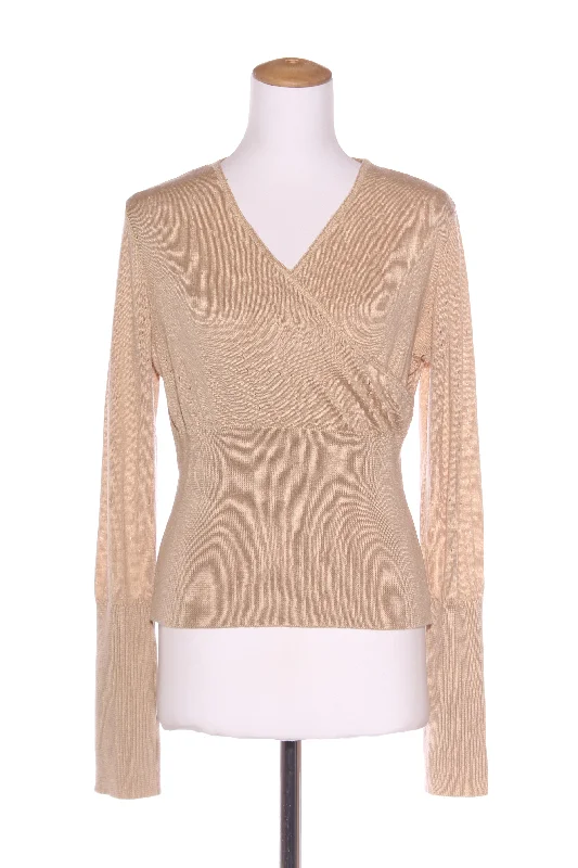 NICHOLAS BLANCHET (NZ) Wool blend crossover jumper! 14