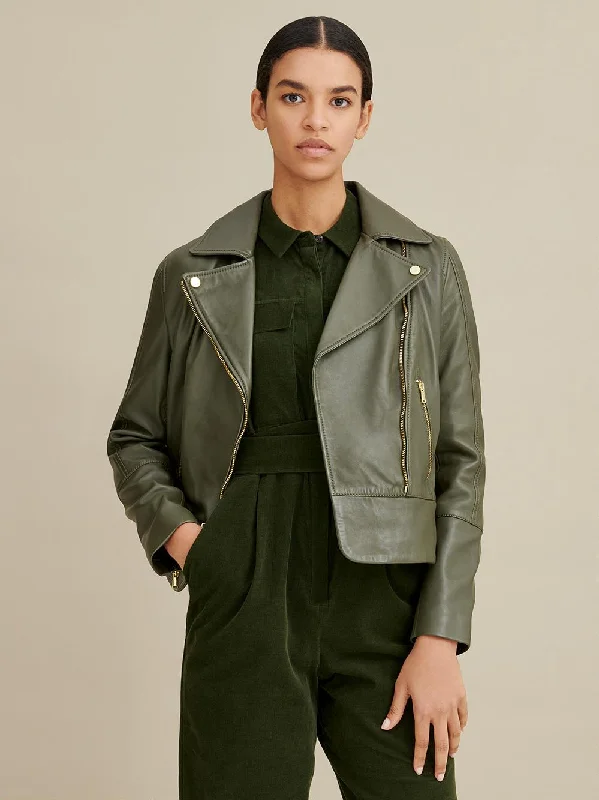 Olivia Moto Womens Leather Jacket