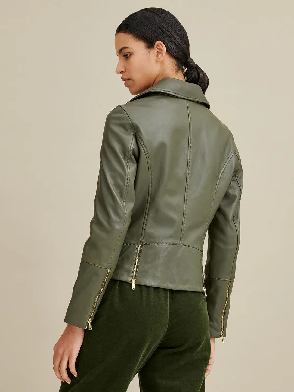 Olivia Moto Womens Leather Jacket