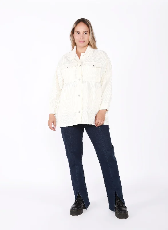 Plus: Soft Corduroy Overshirt