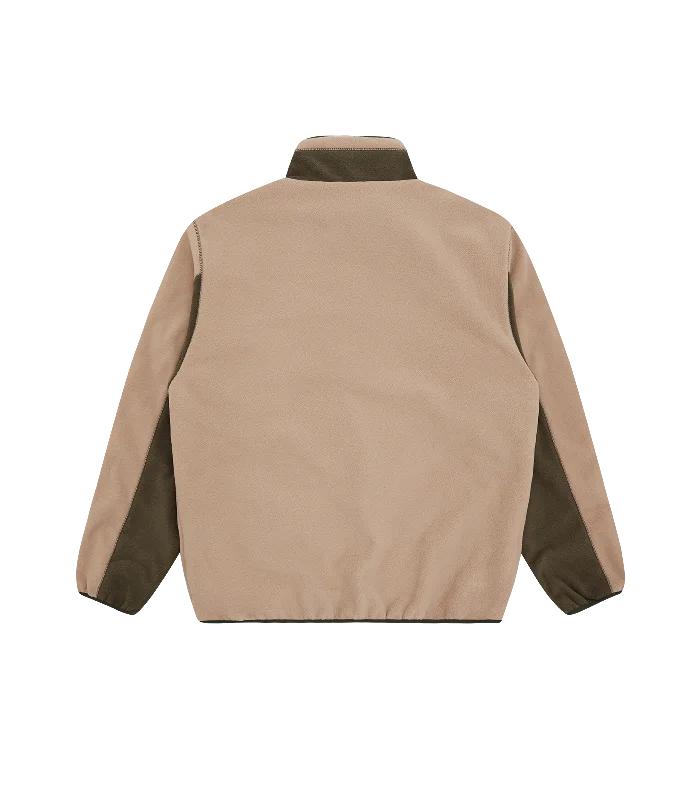 PULL OUT SHELL FLEECE ZIP THROUGH - SAND/CAMO