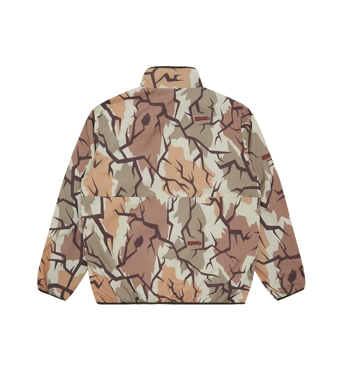 PULL OUT SHELL FLEECE ZIP THROUGH - SAND/CAMO