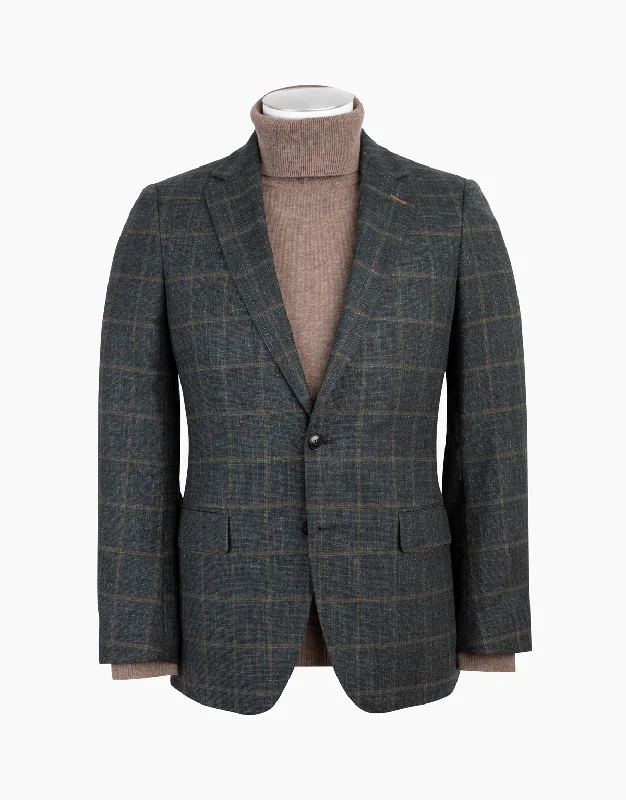 Rembrandt Hawker Blazer - Green and Brown Check