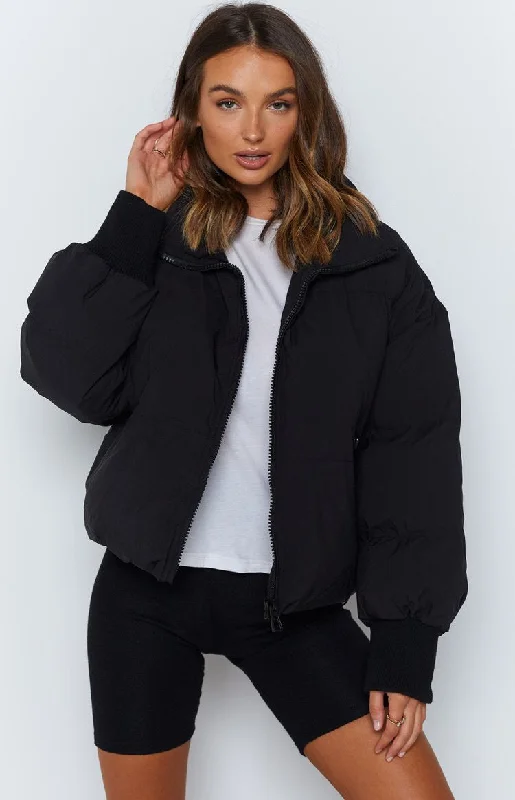 Remi Puffer Jacket Black