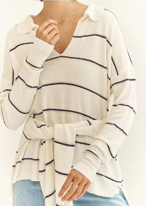 Seaside Striped Knit Sweater