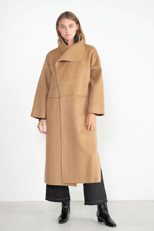 Signature Wool Cashmere Coat, Camel