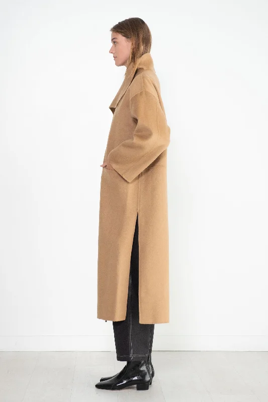 Signature Wool Cashmere Coat, Camel