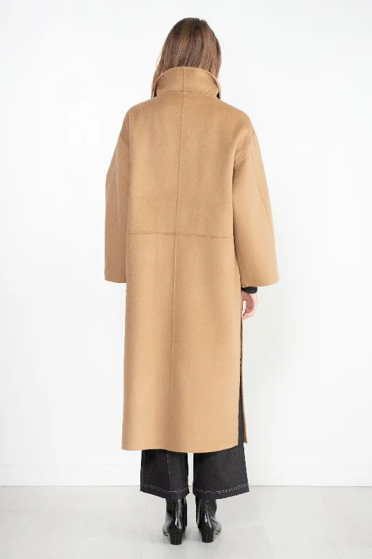 Signature Wool Cashmere Coat, Camel