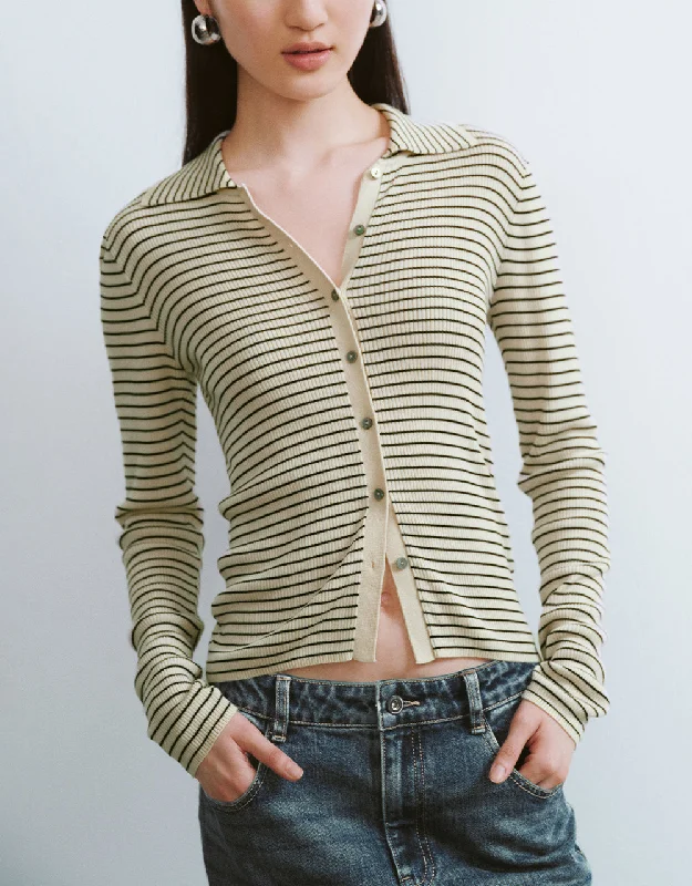 White Striped / XS