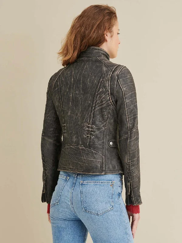 Stella Distressed Leather Jacket