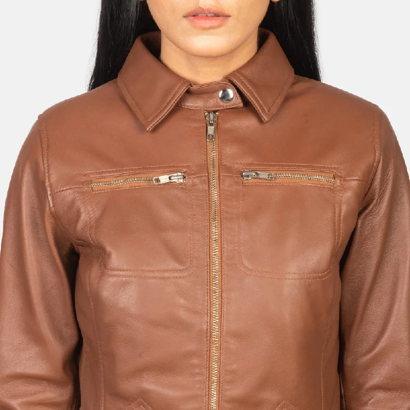 Tomachi Brown Leather Jacket