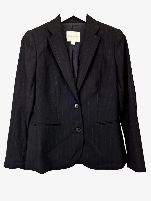 Trenery Classic Pinstriple Smart Blazer Size 8