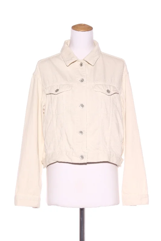 UNIQLO - Cream denim jacket! 10-12