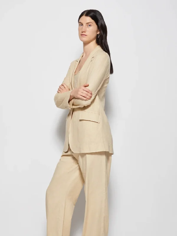 Ursa Boxy Linen Blazer