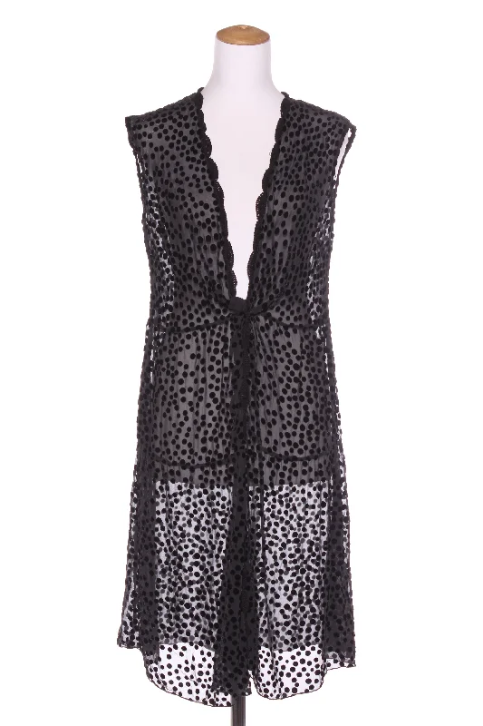 VERGE - Silk velvet spot tunic/vest! 10-12